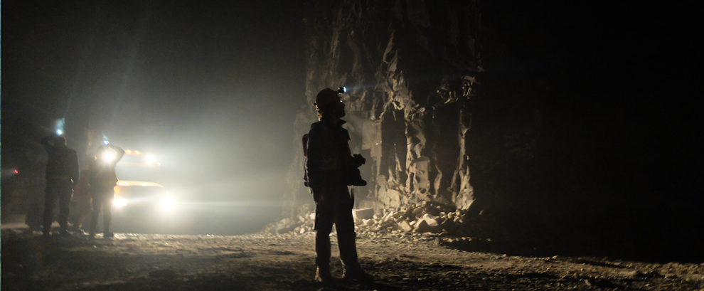 Underground copper mine